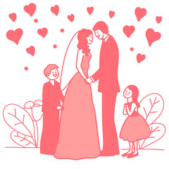 I love you papa illustration vector art