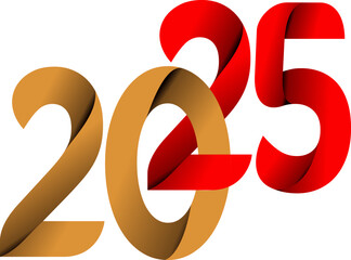 2025 New Year Lettering Icon