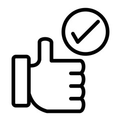 Approve Vector Design Icon Style