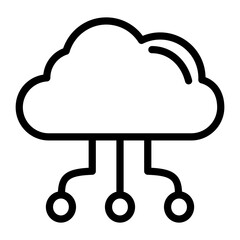 Cloud Computing Vector Design Icon Style