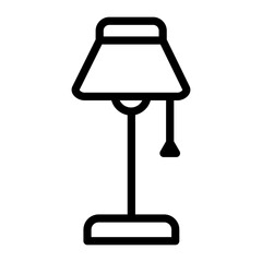 Fototapeta premium Lamp Vector Design Icon Style
