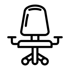 Office Chair Vector Design Icon Style