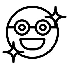 Nerd Vector Design Icon Style