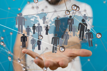 Structure of world economy, communication network global