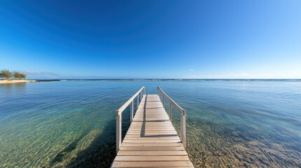 Obraz premium Tranquil Ocean Pier