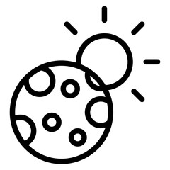 Obraz premium Eclipse Vector Design Icon Style