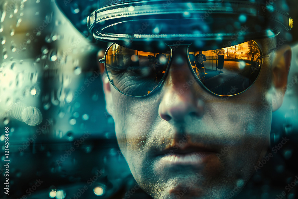 Aufkleber concept of person and profession generative ai image