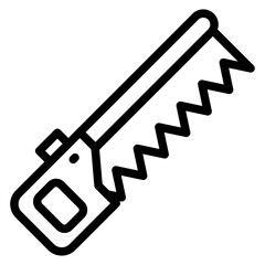 Hand Saw Vector Design Icon Style