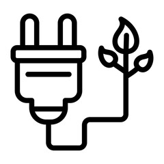 Sustainable Energy Vector Design Icon Style
