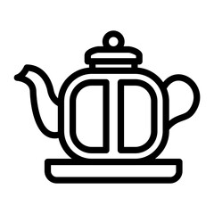 Tea Pot Vector Design Icon Style
