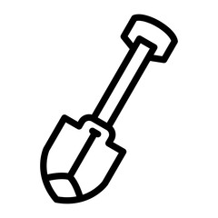Shovel Vector Design Icon Style