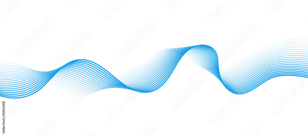 Poster abstract colorful wave with lines. digital frequency track equalizer. vector illustration dynamic mu