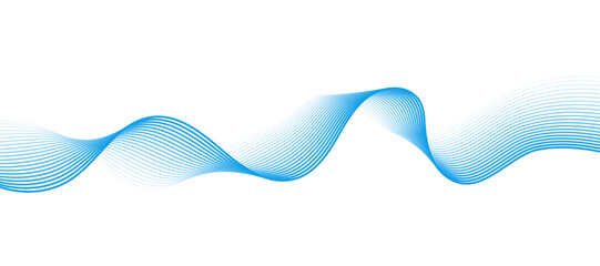 Abstract colorful wave with lines. Digital frequency track equalizer. Vector illustration dynamic music wave. Technology sound.