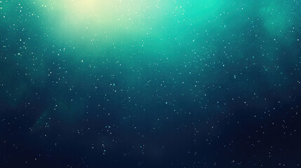 Obraz premium Abstract Dark Blue-Green Gradient Design Blurred Grainy Texture, Aurora, Light, for Wallpaper or Cover Purposes.