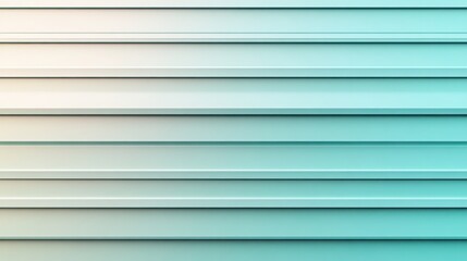 Obraz premium A ribbed metallic surface with vertical grooves, featuring a gradient from light green to mint