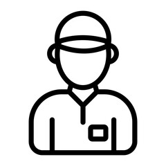 Obraz premium Delivery Man Vector Design Icon Style