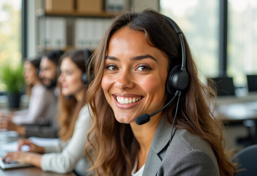 Operatrice e operatore call center