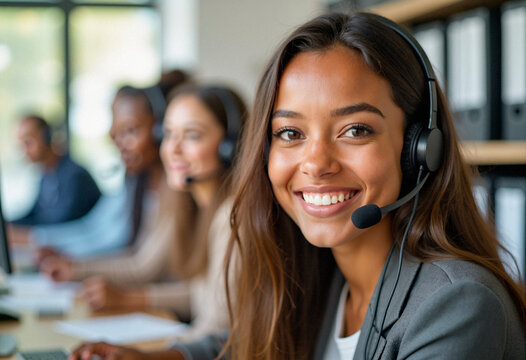 Operatrice e operatore call center
