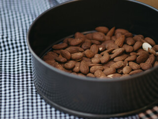 almond on a bowl