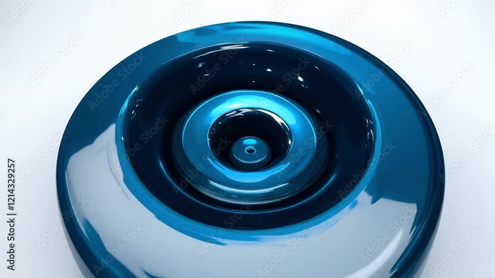 Poster a glossy blue swirl captures the eye with its hypnotic movement and depth, creating an engaging visu