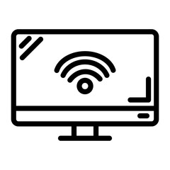 Smart Tv Vector Design Icon Style