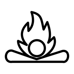 Bonfire Vector Design Icon Style