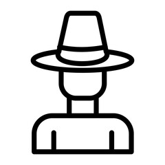 Pilgrim Vector Design Icon Style