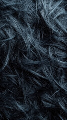 Dark textured abstract illustration of tangled blue threads creating a dynamic pattern