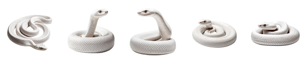 Fototapeta premium ethereal serpents gracefully coiled and poised