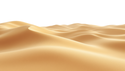Golden Sand Dunes Stretching into the Horizon with a soft and blurry background