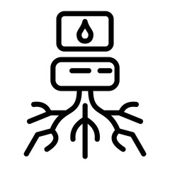 Rooting Vector Design Icon Style