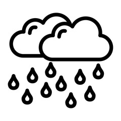 Raining Vector Design Icon Style