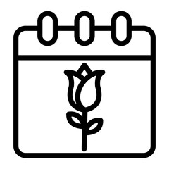 Spring Calendar Vector Design Icon Style