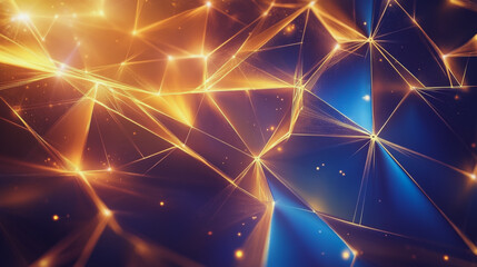 Abstract digital background electromagnetic wave background Innovation digital wave, information technology background and green luxury background with golden line decoration and curve light effect