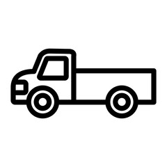 Pickup Truck Vector Design Icon Style