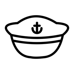 Sailor Hat Vector Design Icon Style