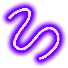 Neon Squiggle Sign