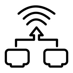 LAN Vector Design Icon Style