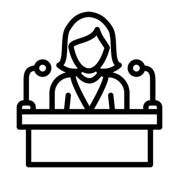 recommend clip art: Press Secretary Vector Design Icon Style