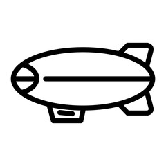 Zeppelin Vector Design Icon Style © Circlon