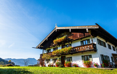 typical old bavarian farmhouse