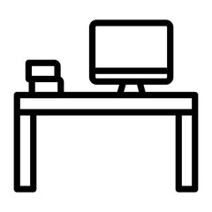 Study Table Vector Design Icon Style