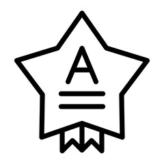 Grade Vector Design Icon Style