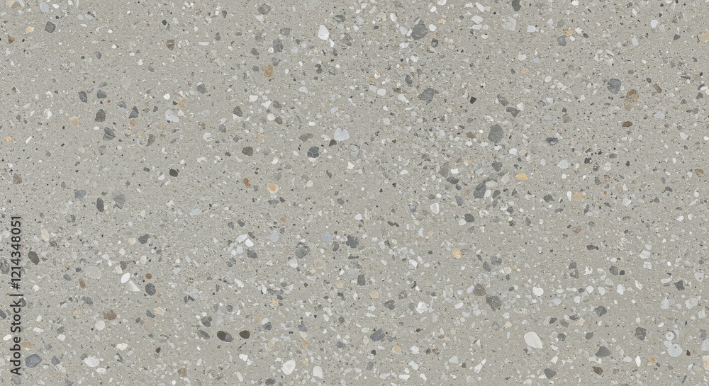 Poster gray terrazzo texture: a seamless close-up of a gray terrazzo surface, showcasing the unique and int