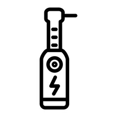 Electric Toothbrush Vector Design Icon Style