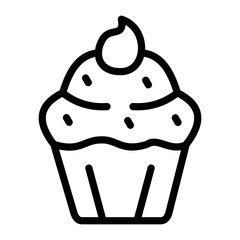 Cupcake Vector Design Icon Style