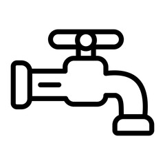 Faucet Vector Design Icon Style