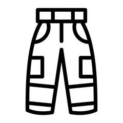 Firefighter Pants Vector Design Icon Style
