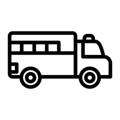 Fire Truck Vector Design Icon Style