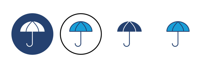 Umbrella icon vector. umbrella sign icon